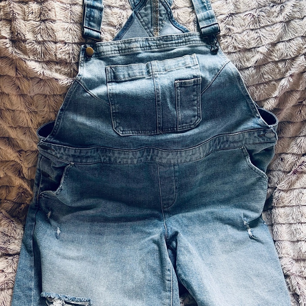 Lane Bryant Light Blue Denim overalls